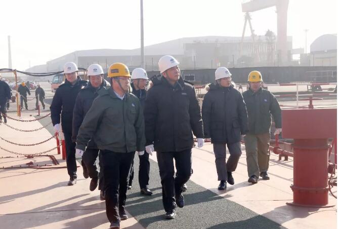 孙伟到中国9888拉斯维加斯入口新港9888拉斯维加斯入口调研指导工作 